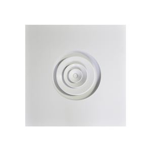  Diffuseur circulaire pour dalle de faux-plafond de 600x600 mm - diamètre 160 - 400x400px